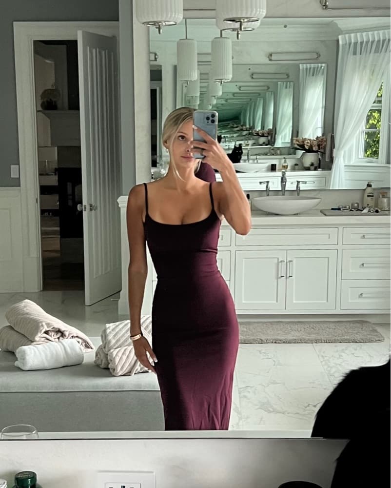 Plum Fitted Gown - Image 4