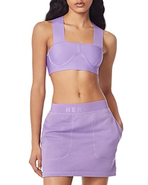 Herve Leger crop top skirt co-ord set  - Image 1