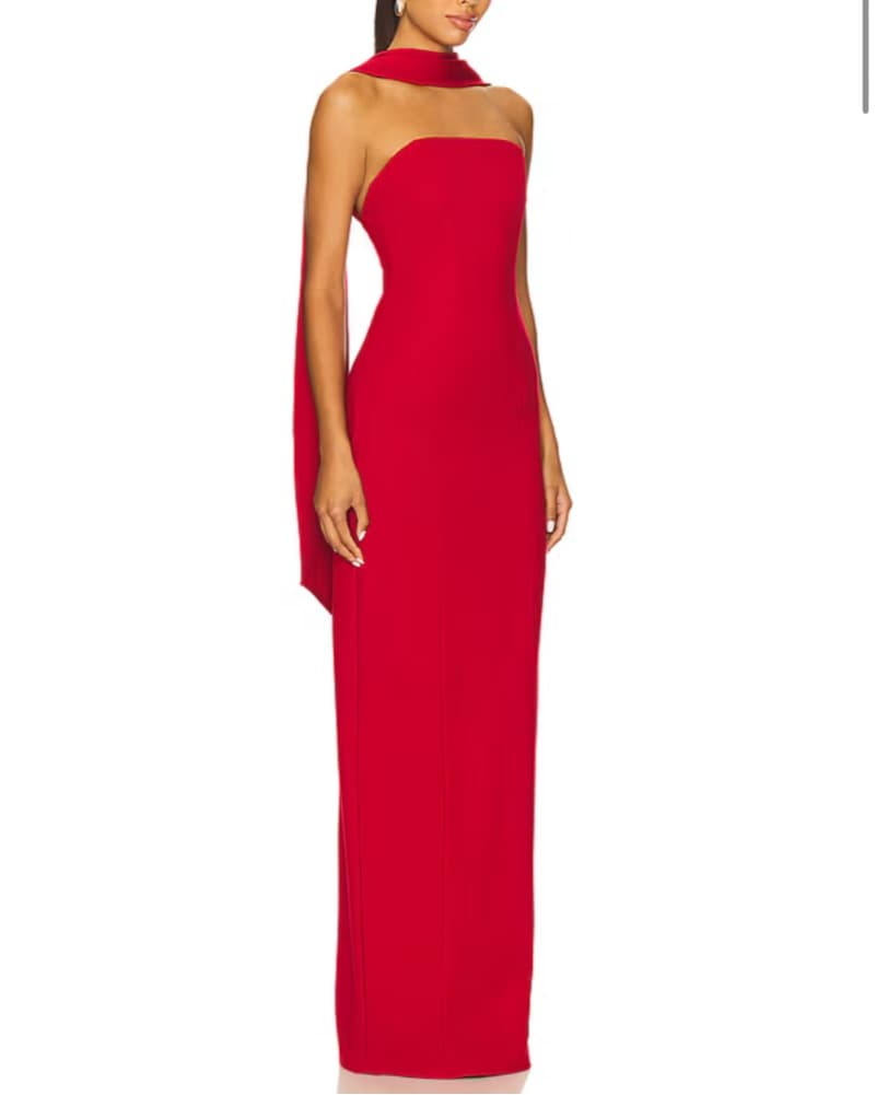 Red caroline Gown Revolve - Image 1