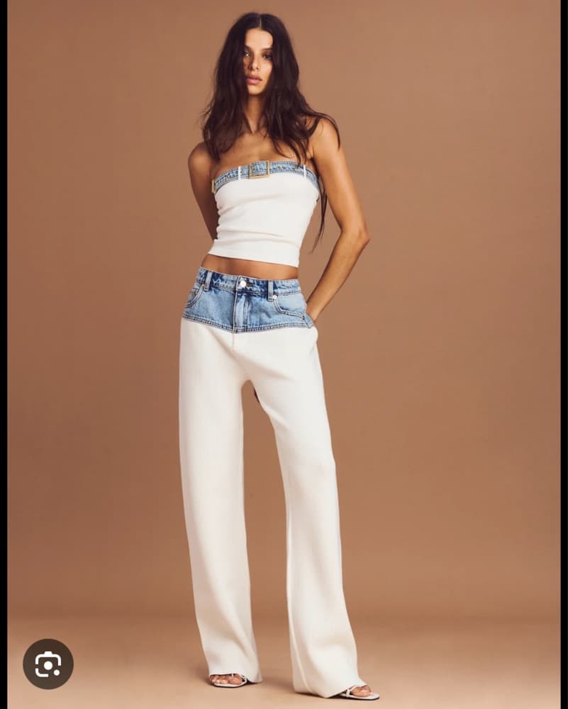 Seroya White Denim Set  - Image 1