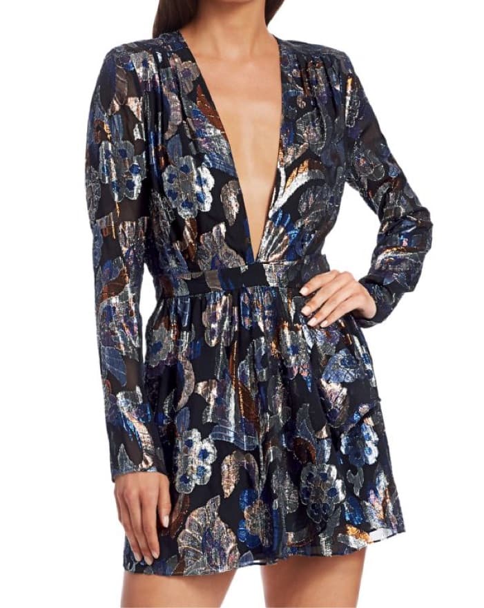 Ramy Brook Black Metallic Mini Dress - Image 2