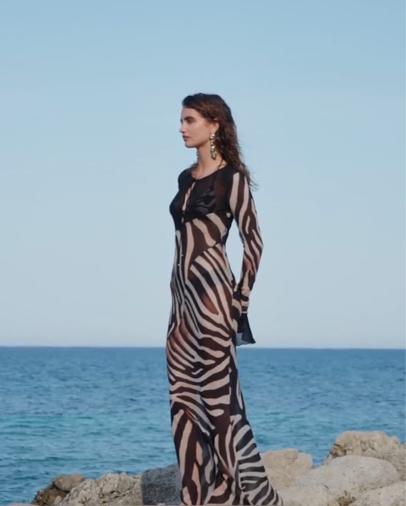 Rat & Boa Zebra Dress  - Image 1