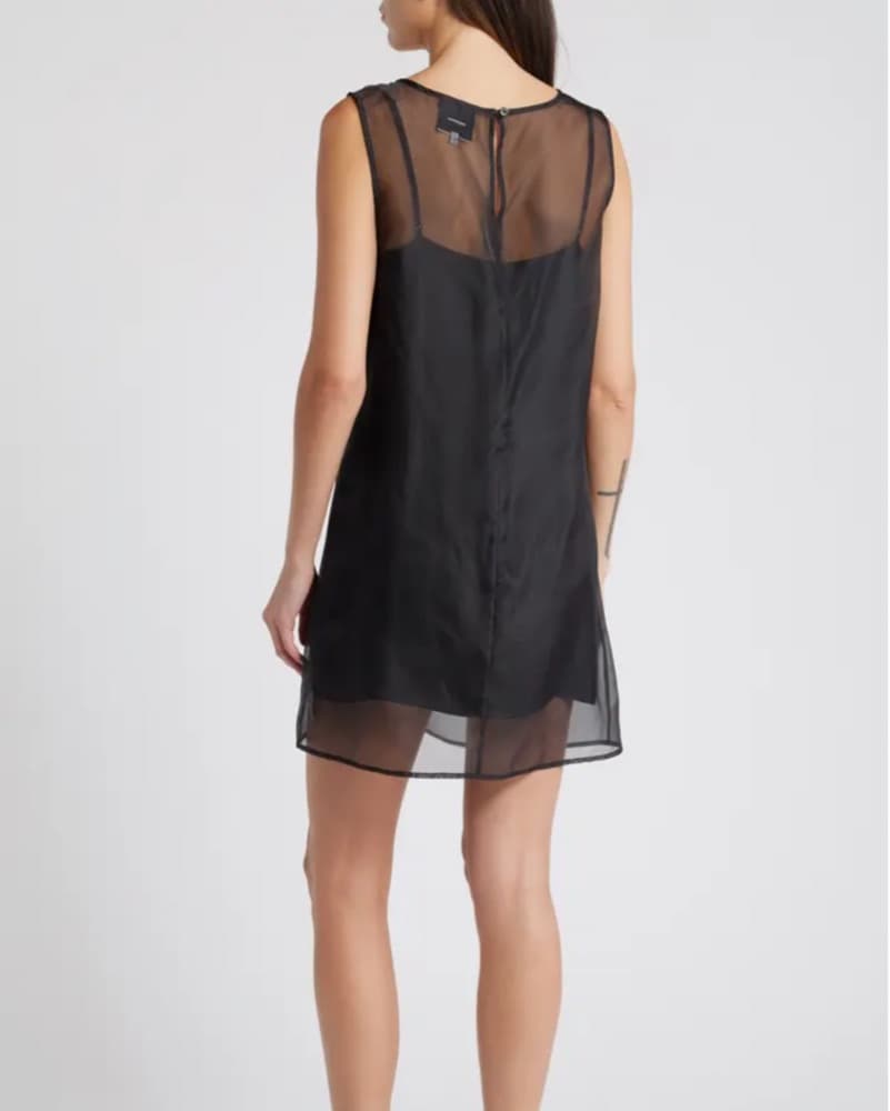 Elegant Black Mesh Dress - Image 3