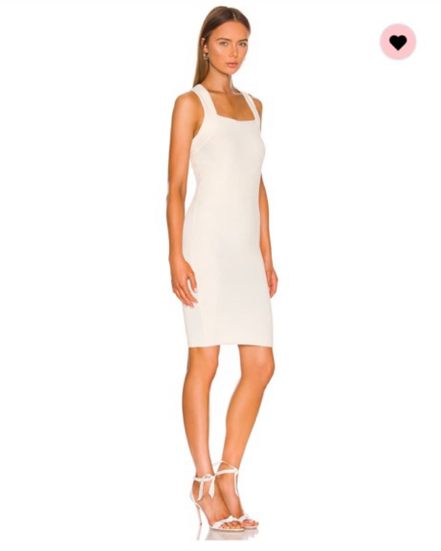 525 Ottoman Midi Dress in Chalk XS - Image 2