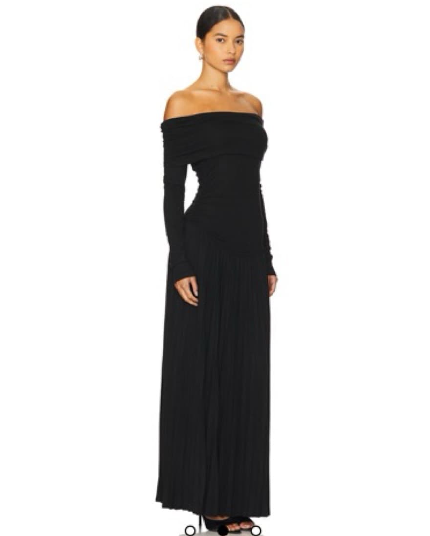 Lioness Black Drop Waist Dress - Image 3