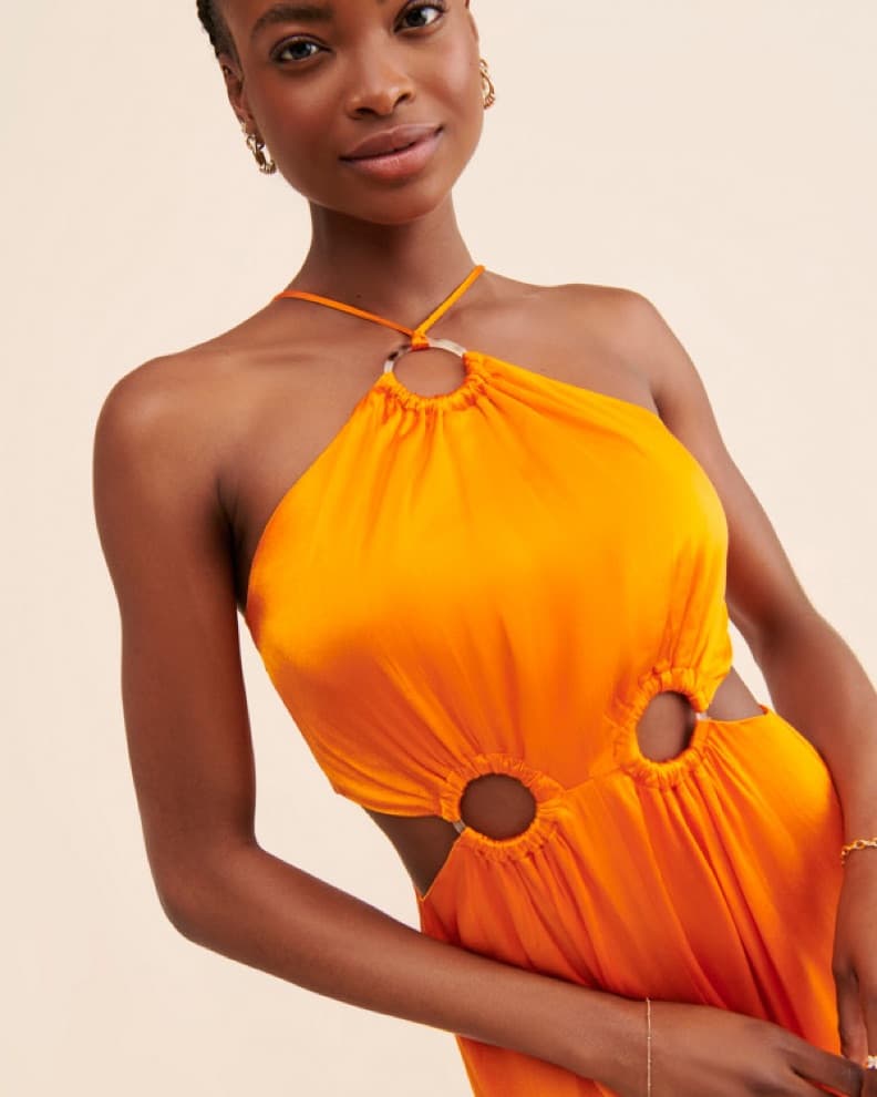 ELLIATT Visitant Orange Dress - Image 3