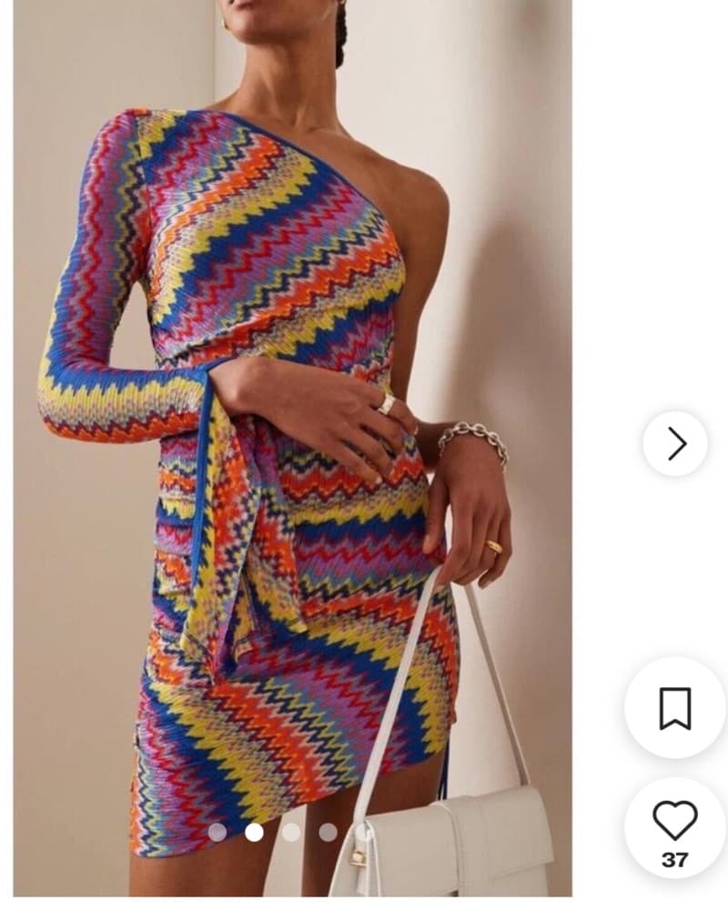 Alexis One Shoulder Mini Dress  - Image 2