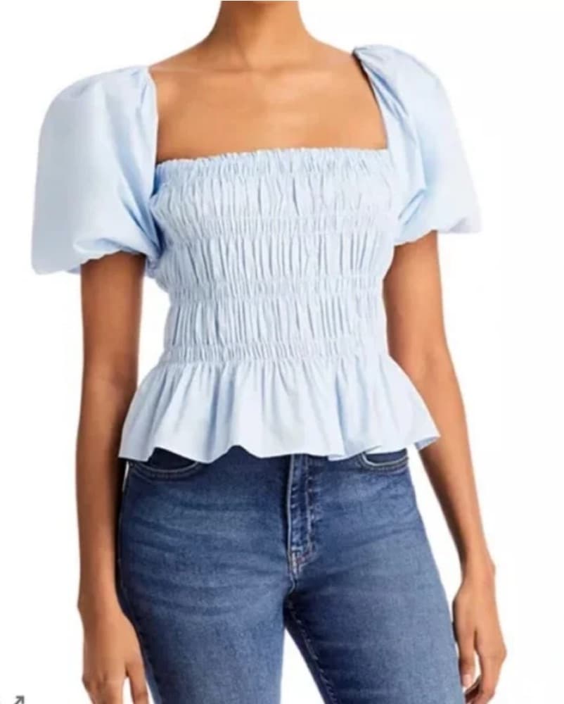 Chic Ruffled Puff Sleeve Top - Image 4
