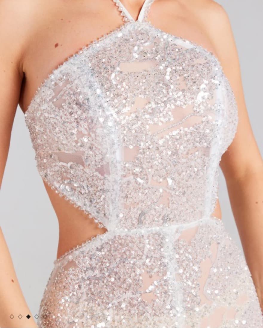 Nadine Merabi Sequin Jumpsuit - Image 4