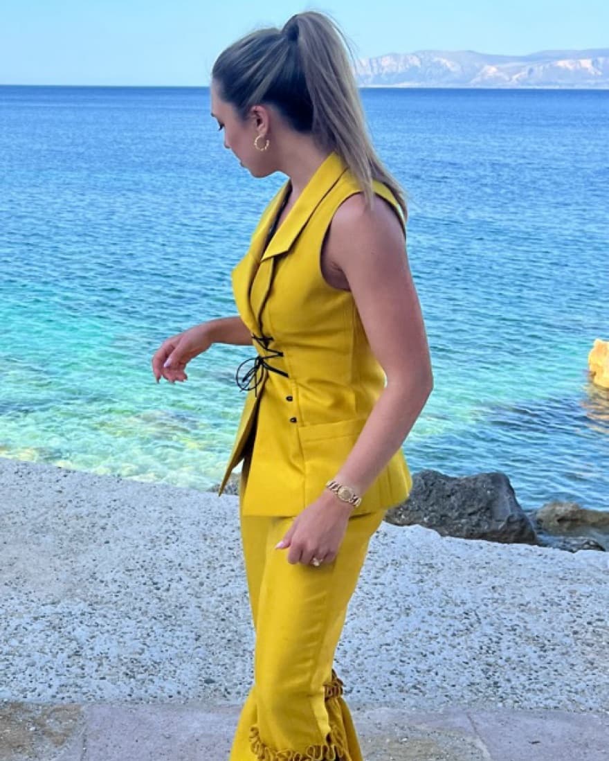   Jovana Louis Vintage Runway Pantsuit  - Image 2