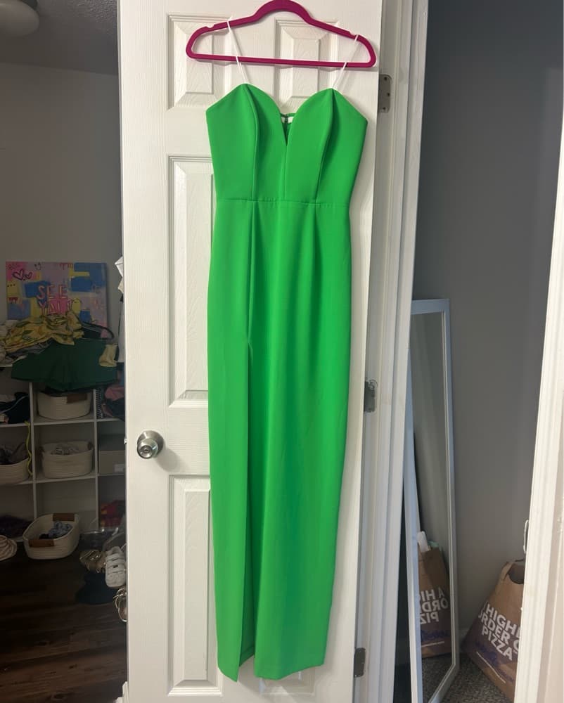 Green Amanda Uprichard Maxi Dress - Image 1