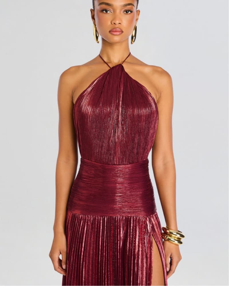 Retrofete Thalia Burgundy Gown - Image 3