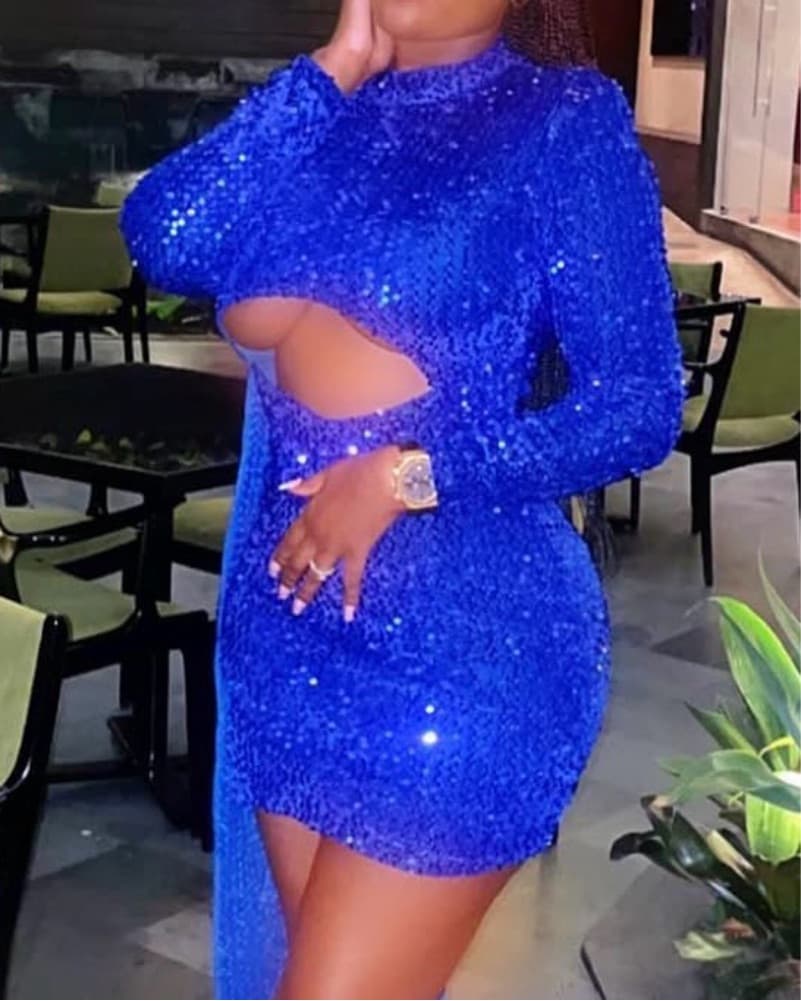 Sparkling Blue Dress - Image 2