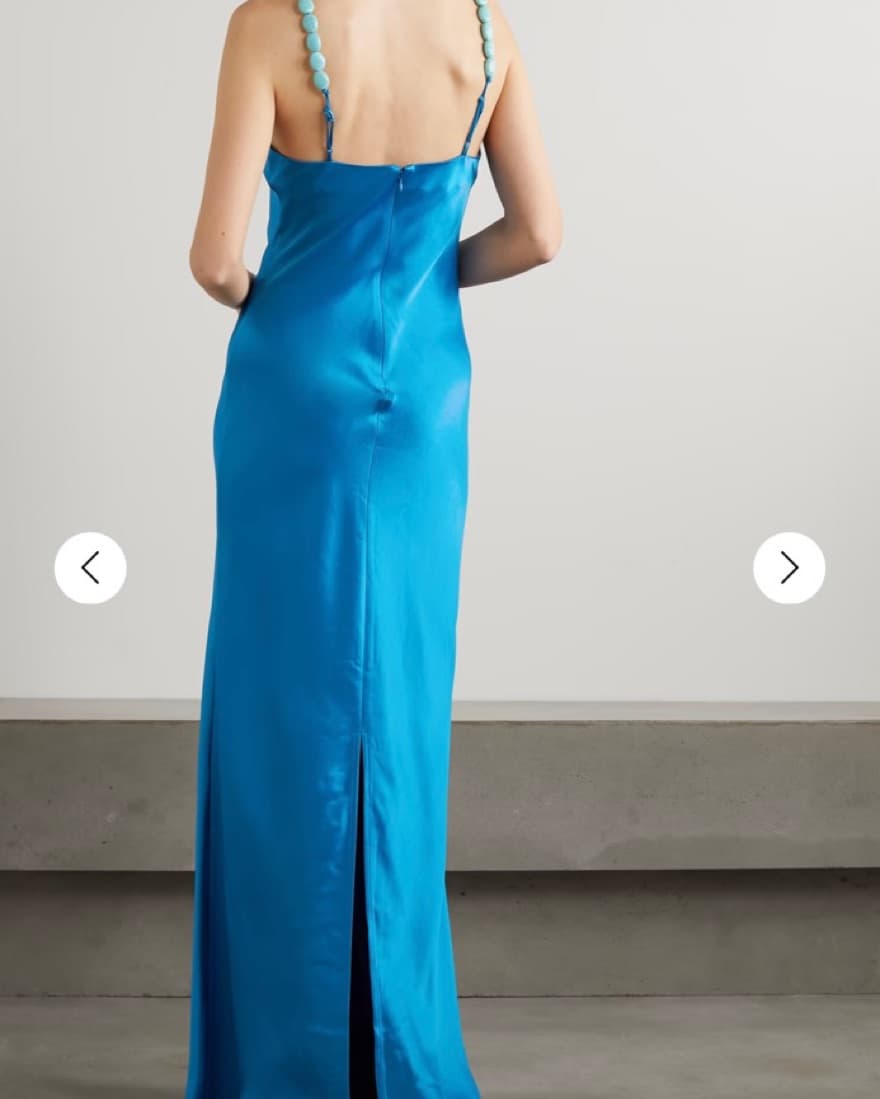 Cadence embellished satin maxi dress - Image 3