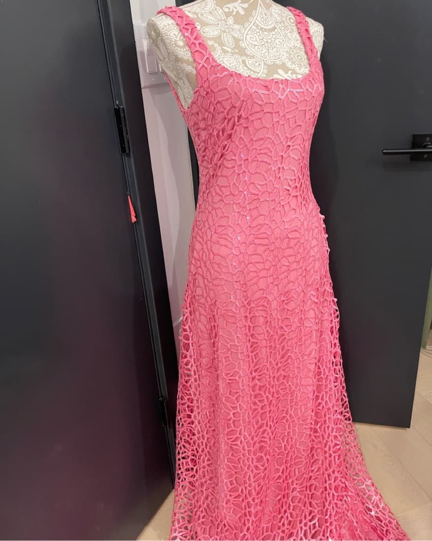 Pink ML Monique Lhuillier Gown - Image 2