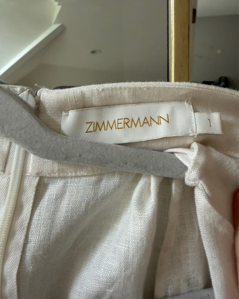 Zimmermann Matchmaker Buttoned Mini Dres - Image 5