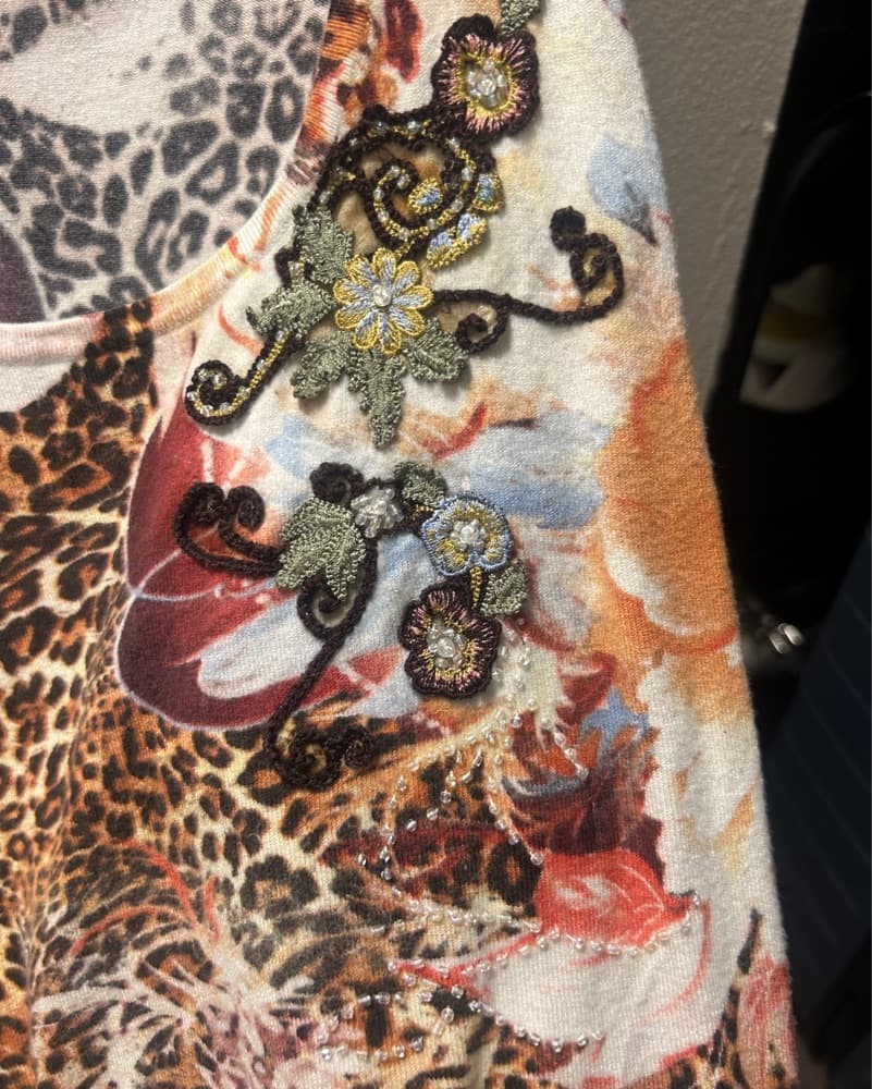 Vintage Alberto Makali Embroidered Tank - Image 3
