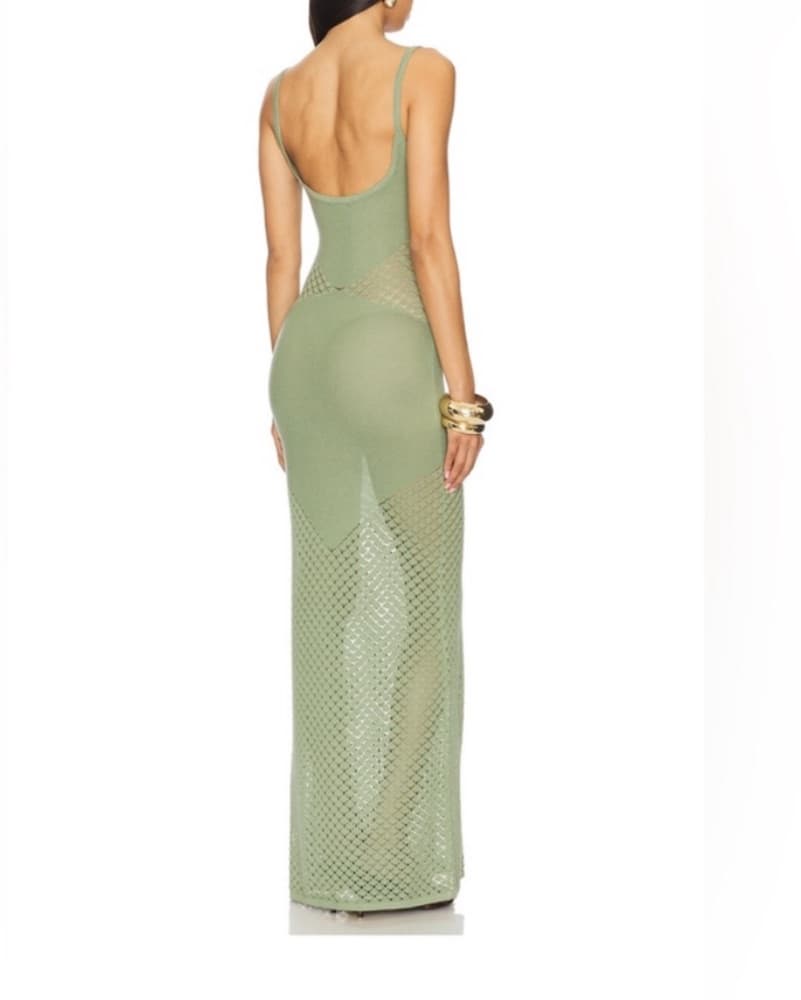 Tularosa Jacy Maxi Dress in Sage Green R - Image 3