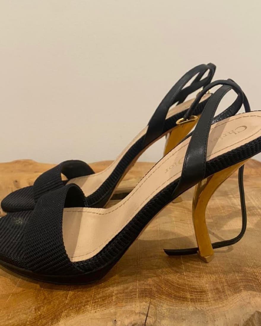 Dior dsculpture fabric heels - Image 2