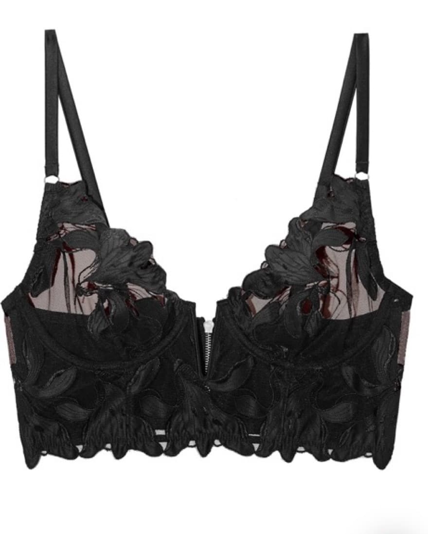 Lily Embroidery Longline Demi Bra - Image 3