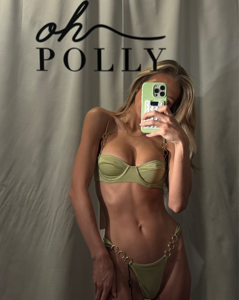 Oh Polly Chain Green Bikini Set - Image 2