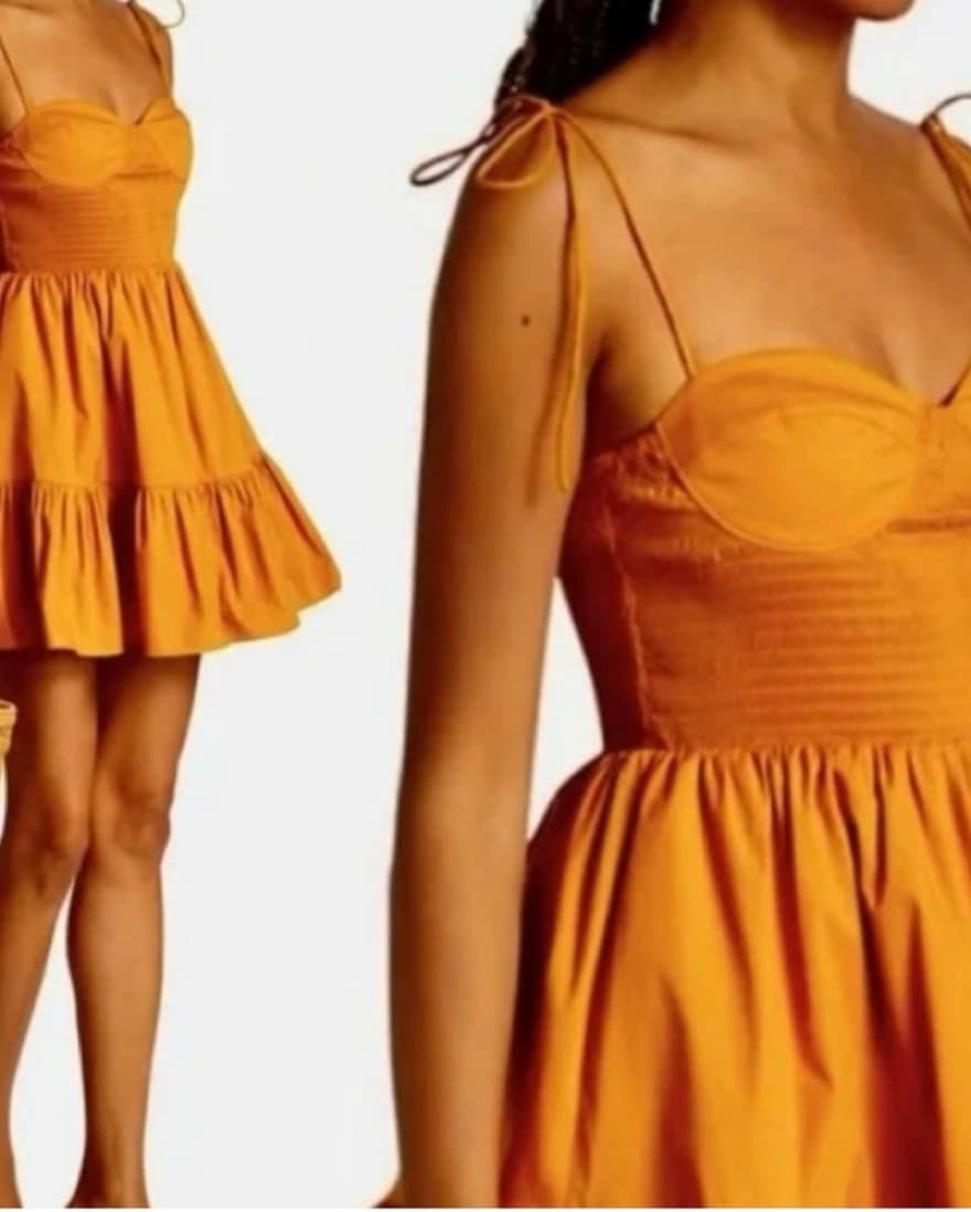 Staud Tiered Mini Dress - Image 2