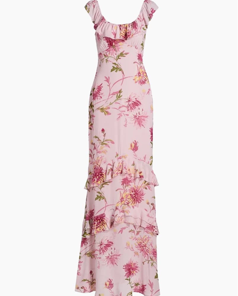 Reformation pink floral maxi dress - Image 3