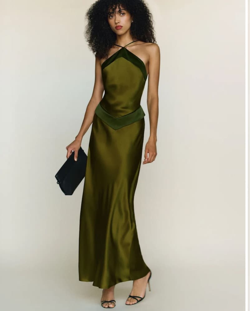 Green Formal Reformation Maxi Dress  - Image 2