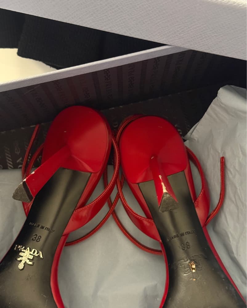 Prada Red Sandal - Image 4