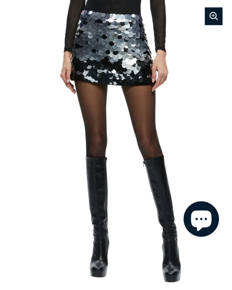 Alice + Olivia Rubi Sequin Mini Skirt  - Image 1