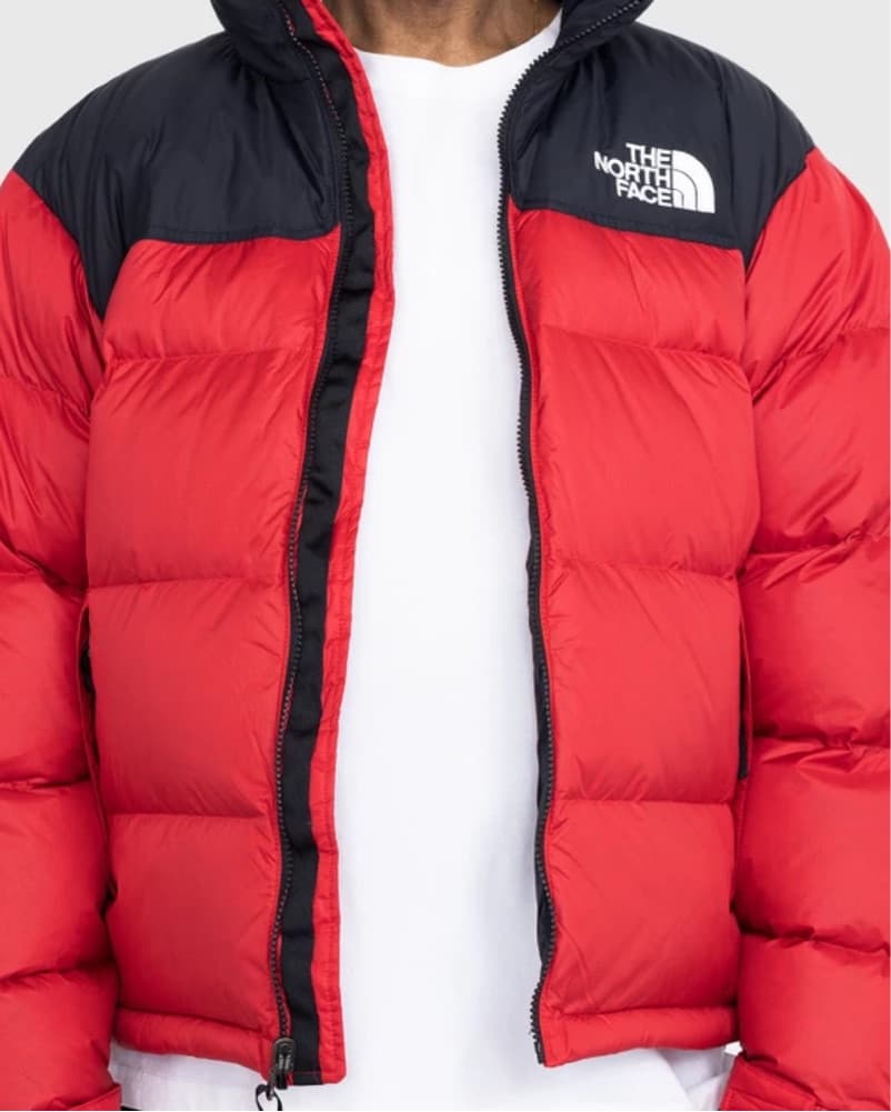red north face puffer  - Image 2