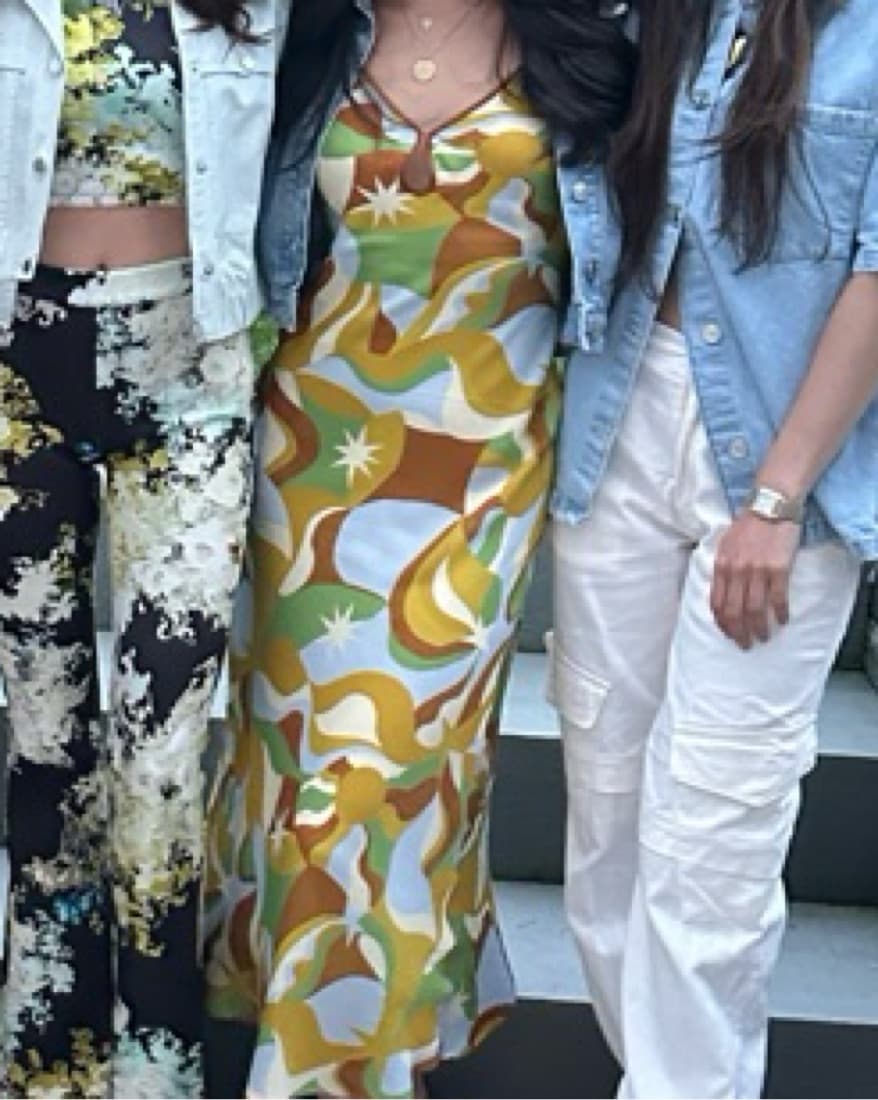 Vibrant Retro Maxi Dress - Image 2