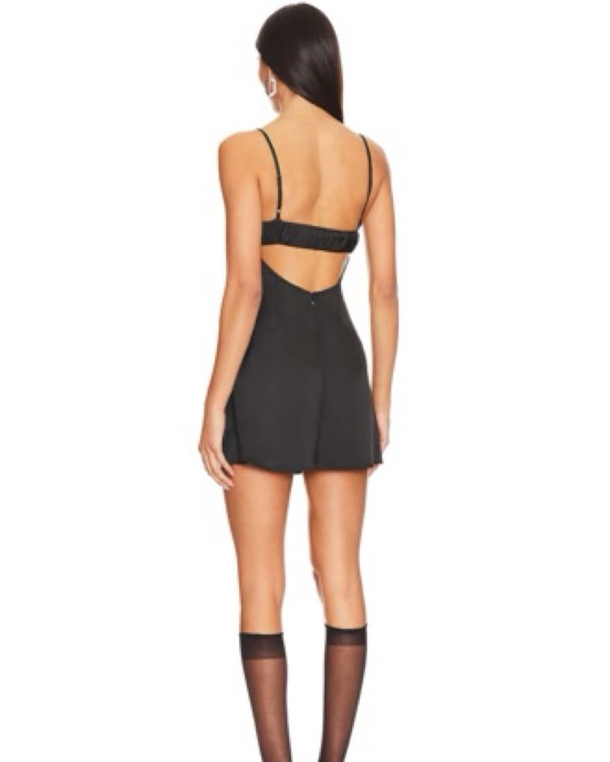Revolve Black Mini Dress - Image 2