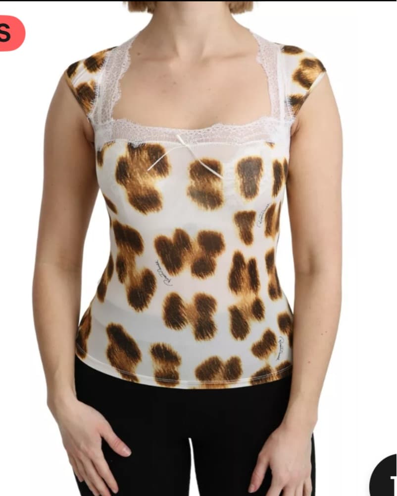 Roberto Cavalli Leopard Top - Image 1