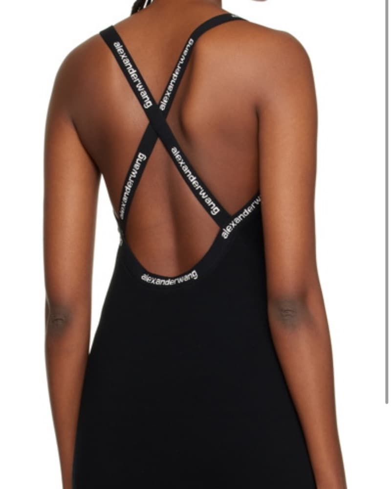 Alexanderwang.t Logo Bodycon Tank Dress - Image 5