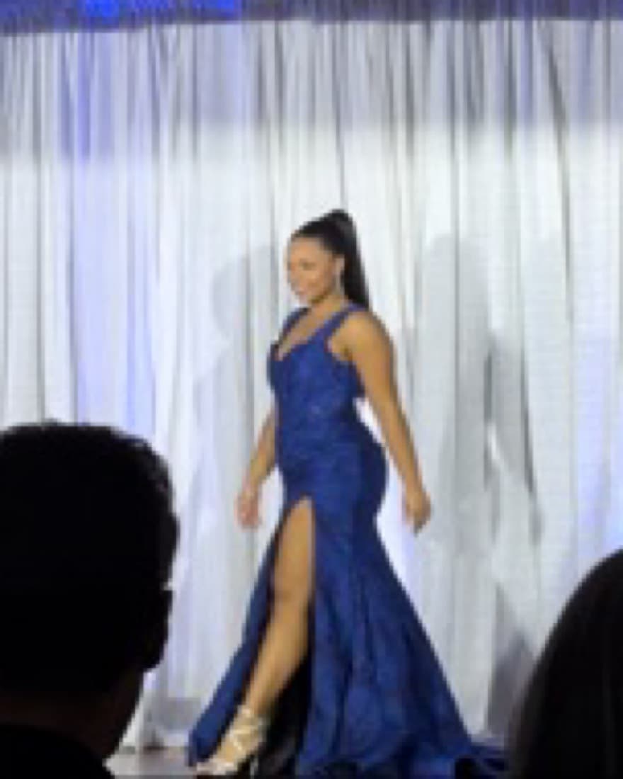 Royal Blue Jovani Gown - Image 3