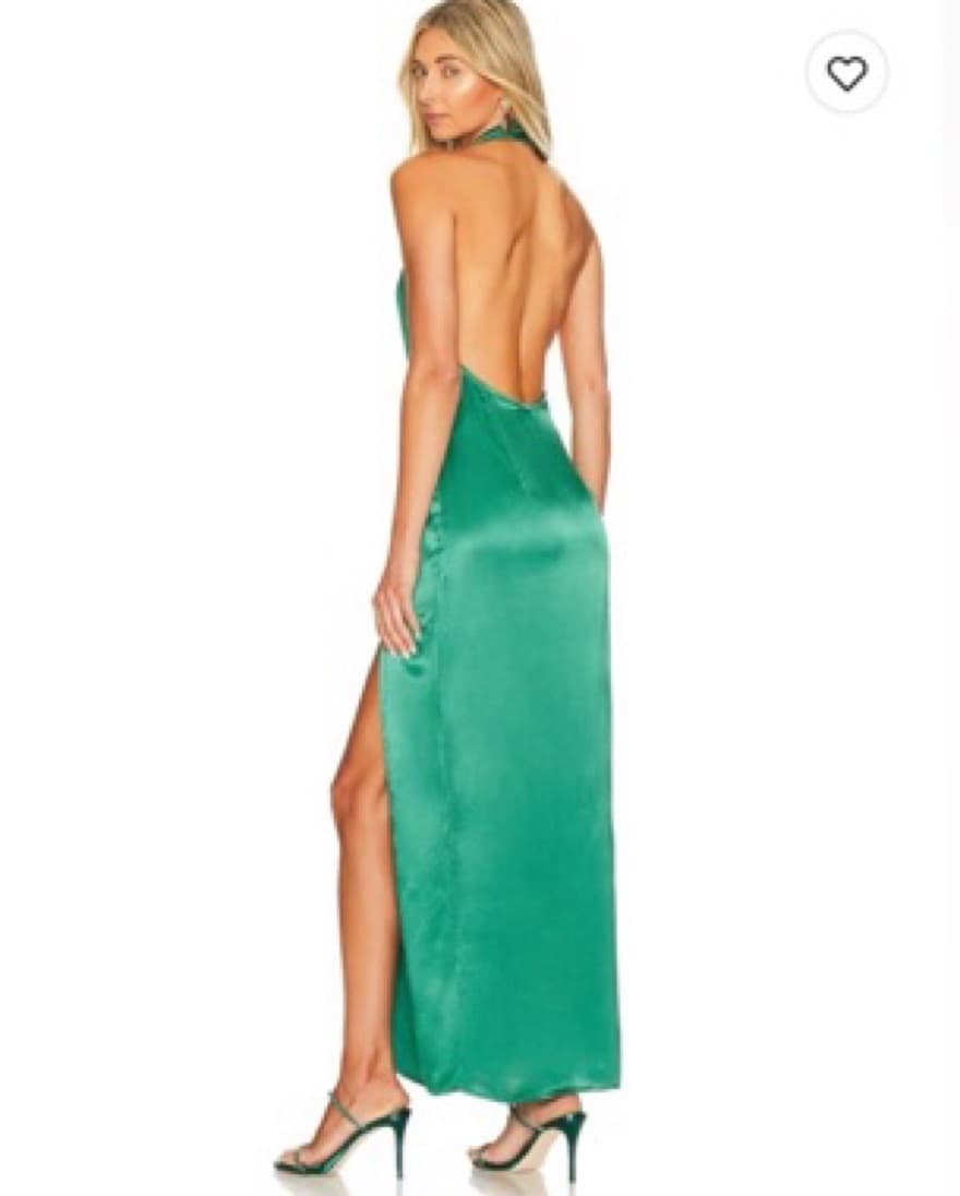 Green Revolve Halter Dress - Image 1