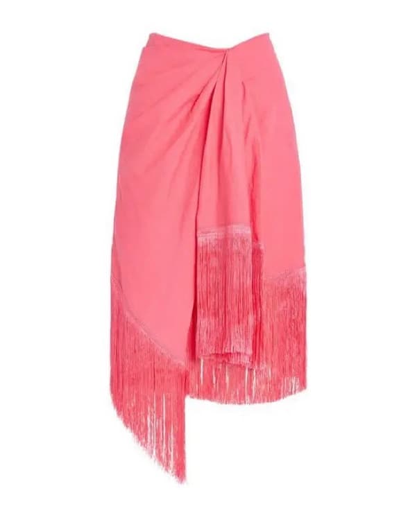 Cult Gaia Pink Fringe Veronika Skirt  - Image 4