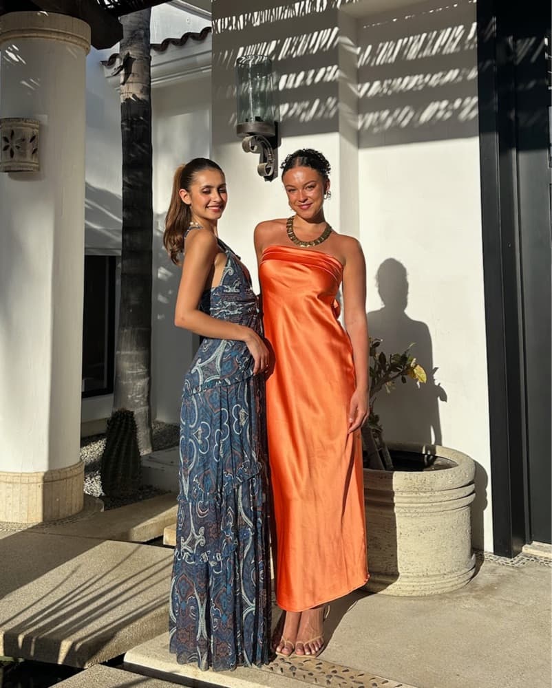 BEC + BRIDGE Orange Dress - Image 1