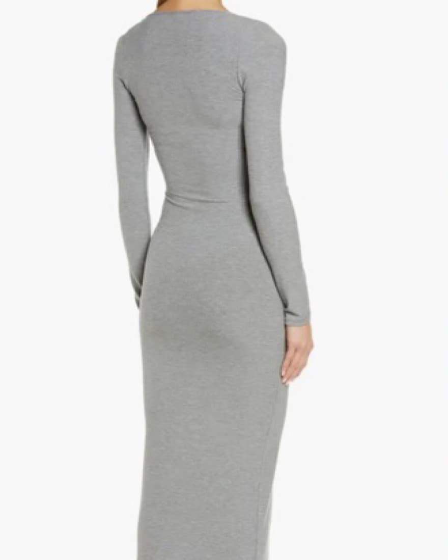 Skims Grey Long Sleve Dress - Image 2