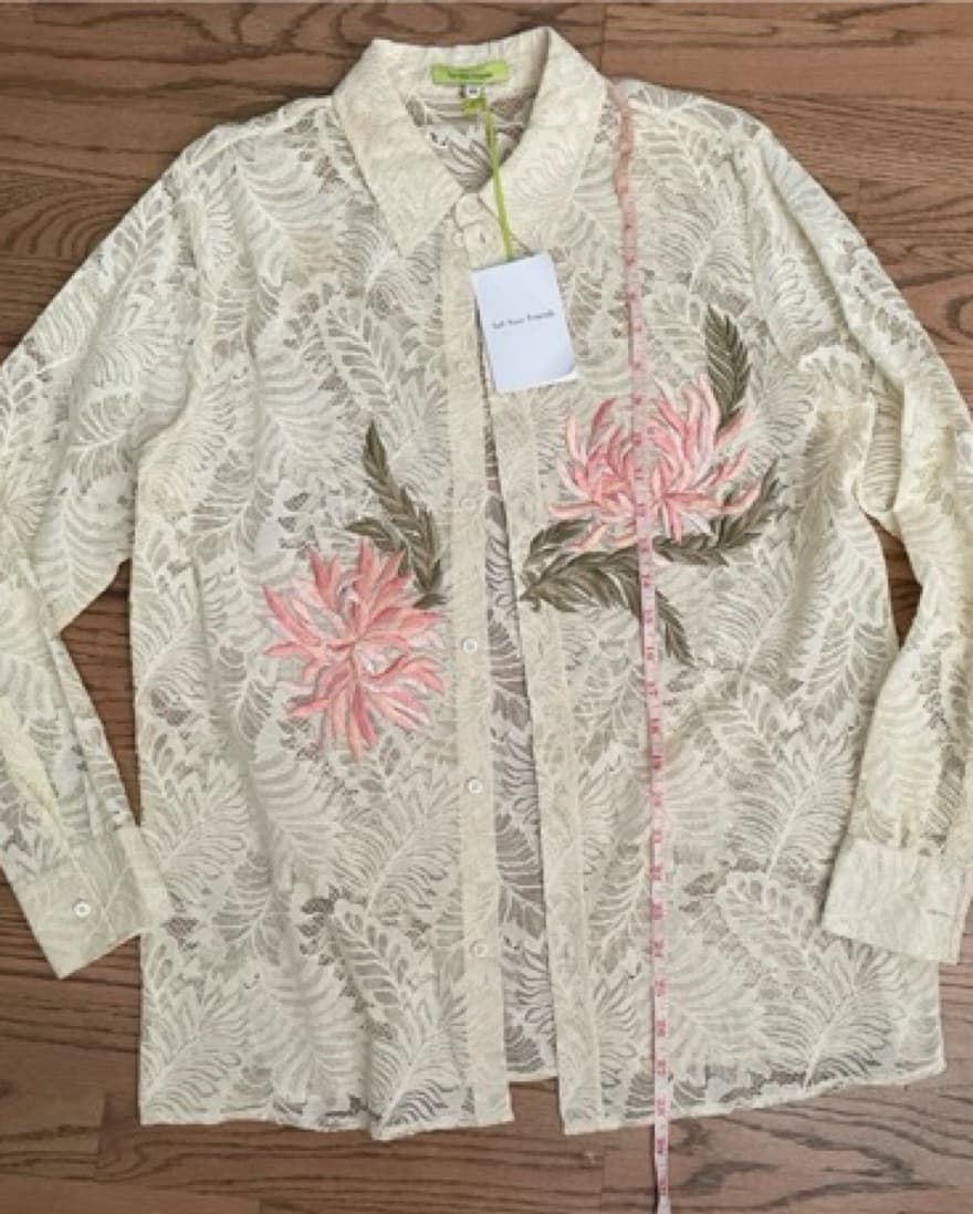 Floral Lace Button Down  - Image 4
