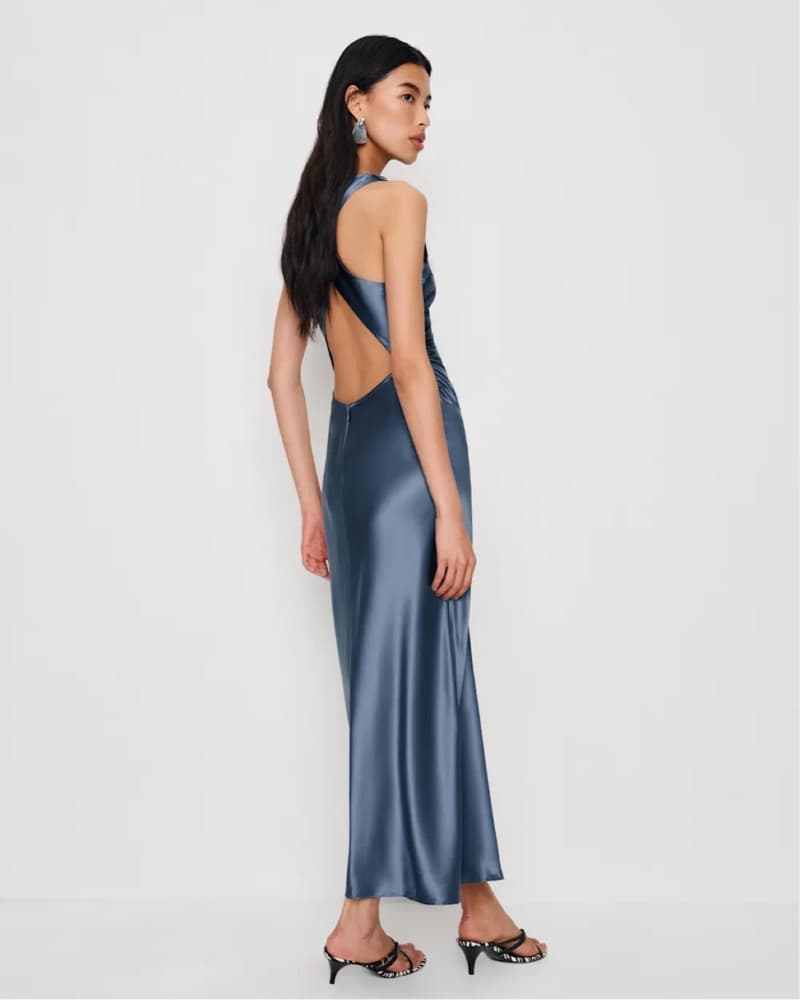 Reformation Casette Silk Backless Dress - Image 1