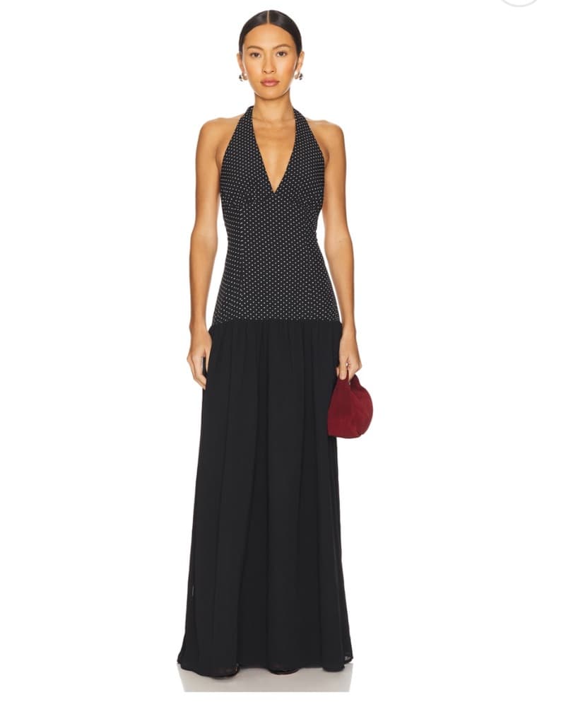 Polka Dot Maxi Dress - Image 1