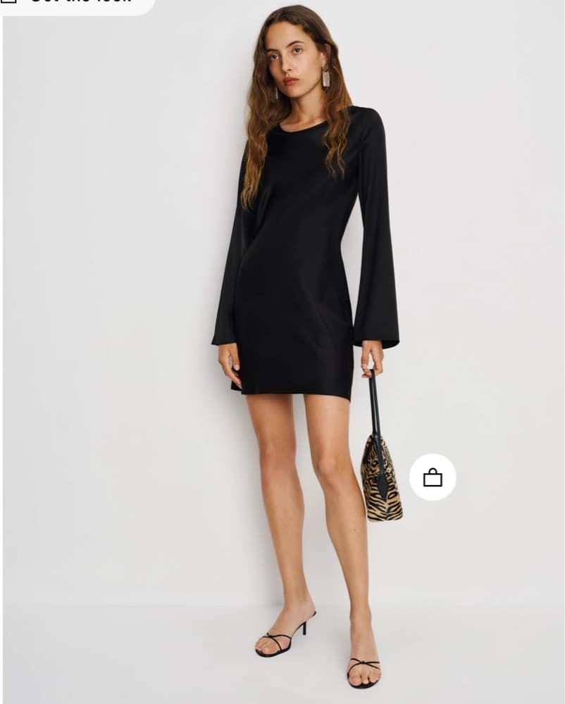 Reformation Pike Satin Dress - Image 1