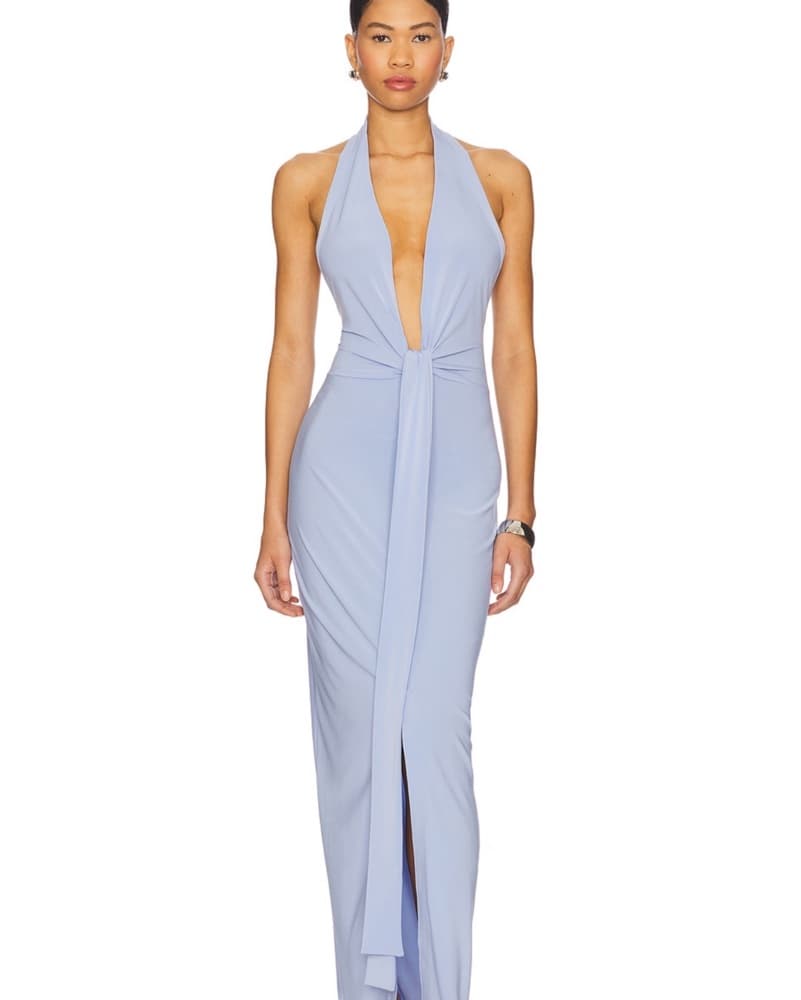 Norma Kamali Tie Front halter - Image 1