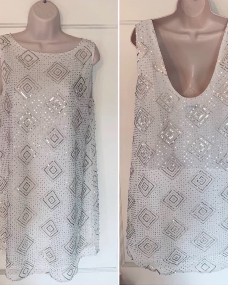 Sequin Shift Dress - Image 2