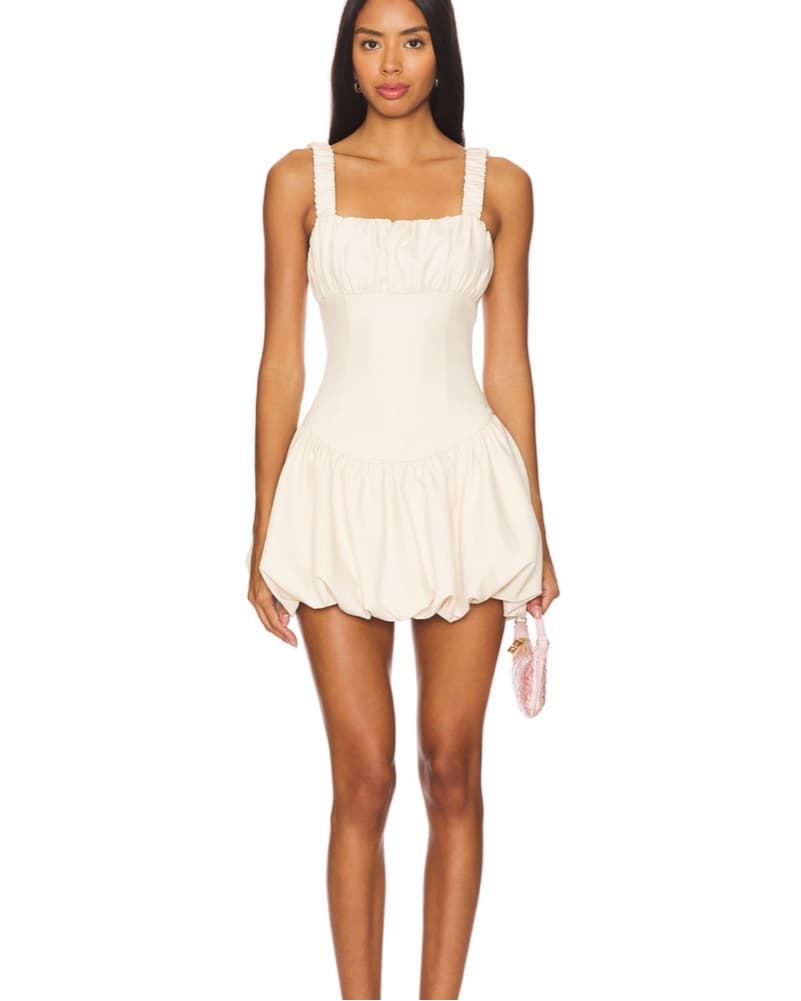 Blair Mini Dress in Cream  - Image 1