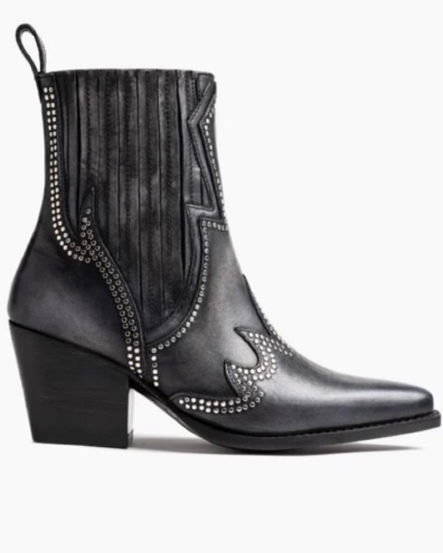 Thursday Black Cowboy Booties - Image 2