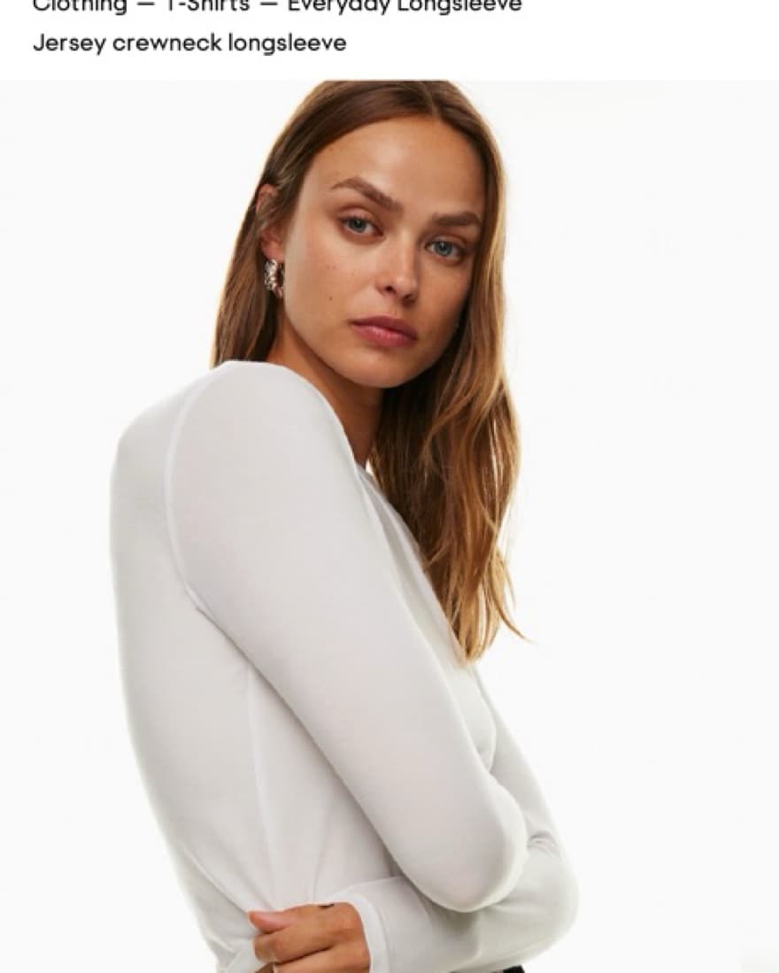 Longsleeve Thin White Top - Image 4