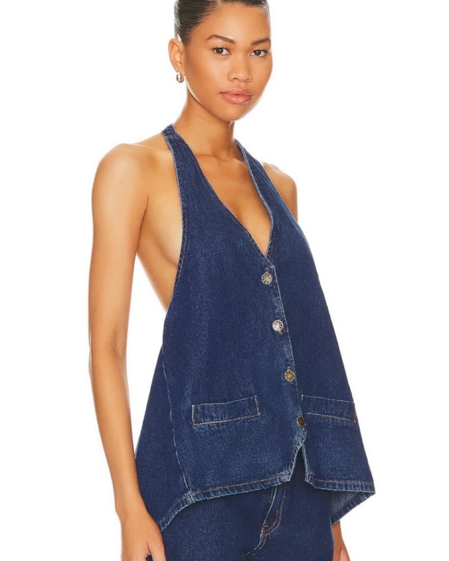 Halter Denim Top - Image 3